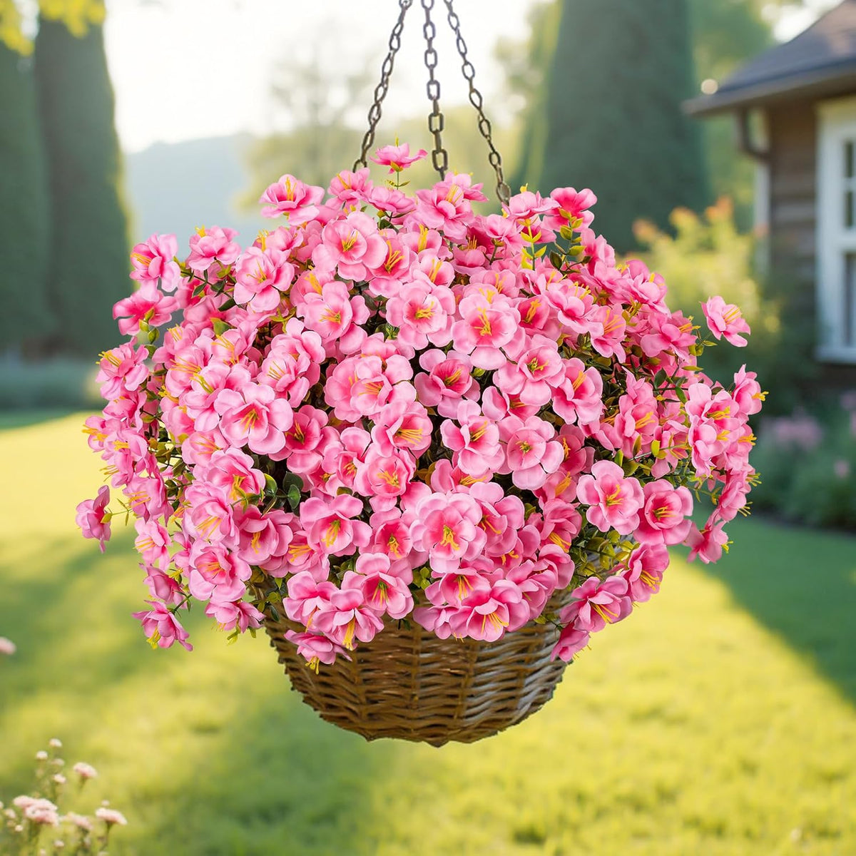 16 Bundles Realistic Artificial Camellia Flowers for Outdoor, UV Resistant Faux Lifelike Fake Flowers for Home Decor, Wedding, Centerpiece（Purple/Magenta/Rose Red/Pink）
