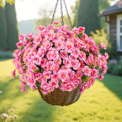16 Bundles Realistic Artificial Camellia Flowers for Outdoor, UV Resistant Faux Lifelike Fake Flowers for Home Decor, Wedding, Centerpiece（Purple/Magenta/Rose Red/Pink）