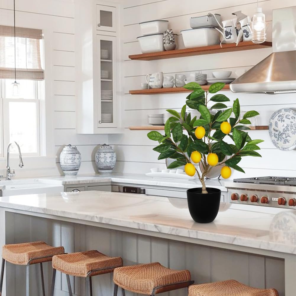 Artificial Potted Plants Small Fake Lemon Tree Artificial Lemon Tree in Pot