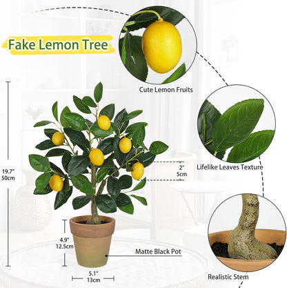 Artificial Potted Plants Small Fake Lemon Tree Artificial Lemon Tree in Pot