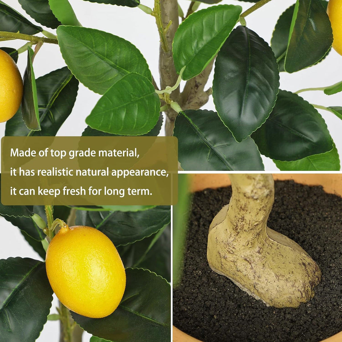 Artificial Potted Plants Small Fake Lemon Tree Artificial Lemon Tree in Pot