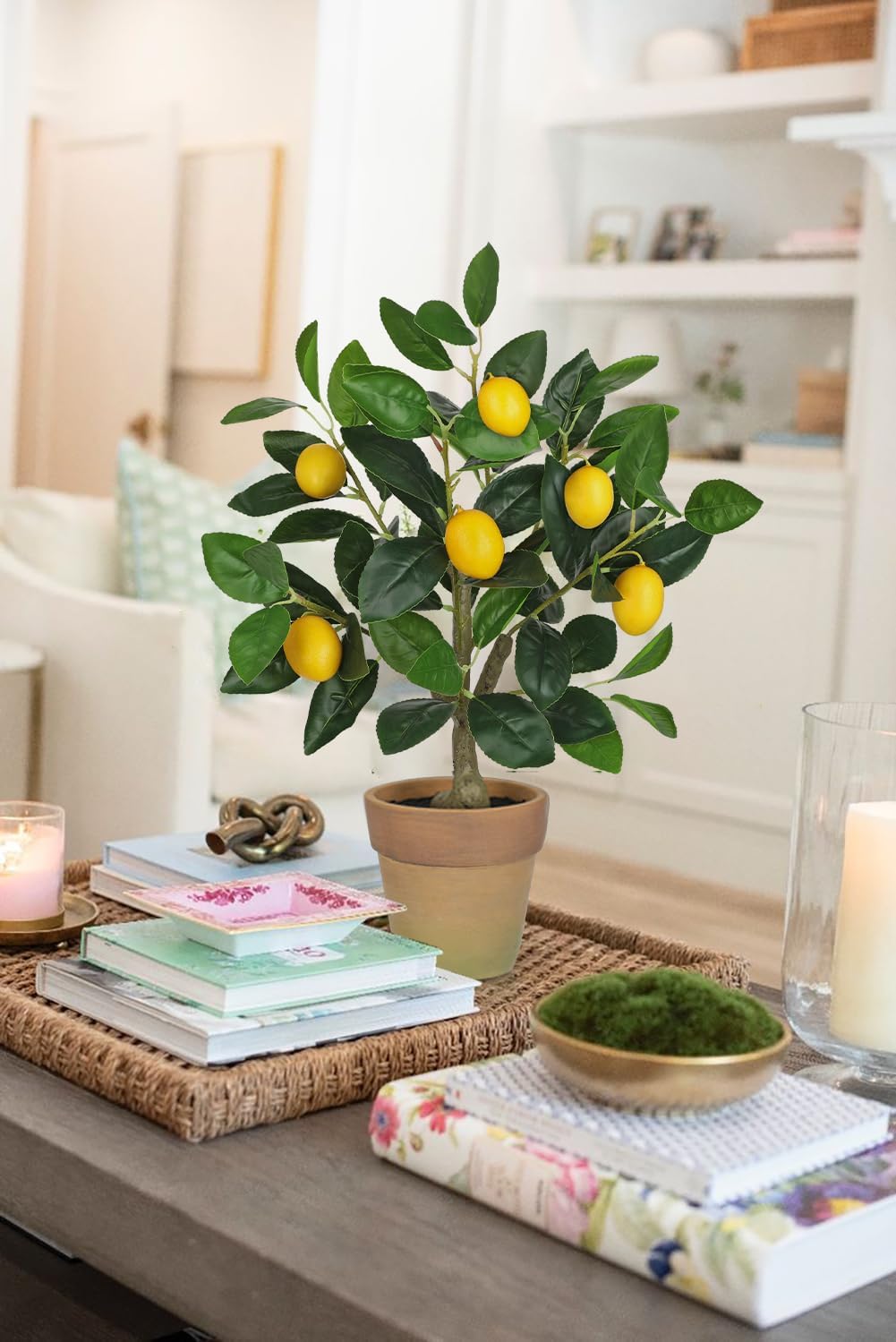 Artificial Potted Plants Small Fake Lemon Tree Artificial Lemon Tree in Pot