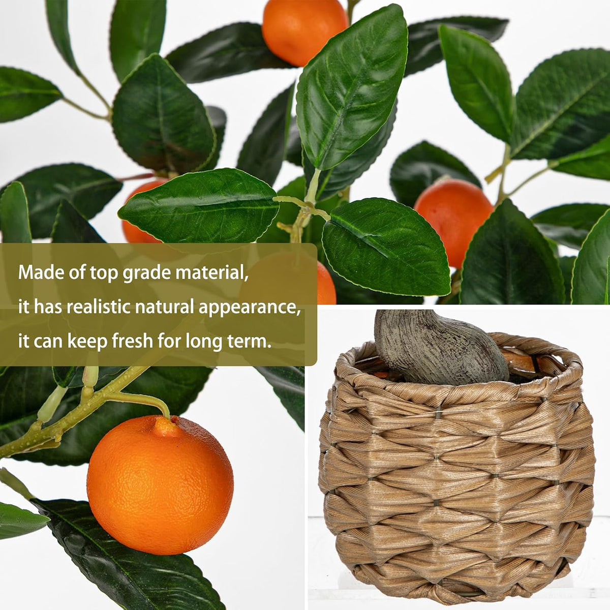 Artificial Potted Plants Small Fake Lemon Tree Artificial Lemon Tree in Pot