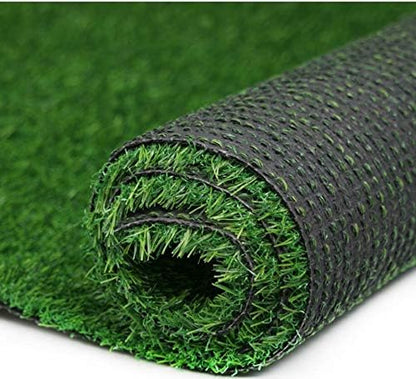 Green Artificial Grass Rug Grass Carpet Rug 3.2' x 6.5', Realistic Fake Grass Deluxe Turf Synthetic Turf Thick Lawn Pet Turf -Perfect for Indoor/Outdoor