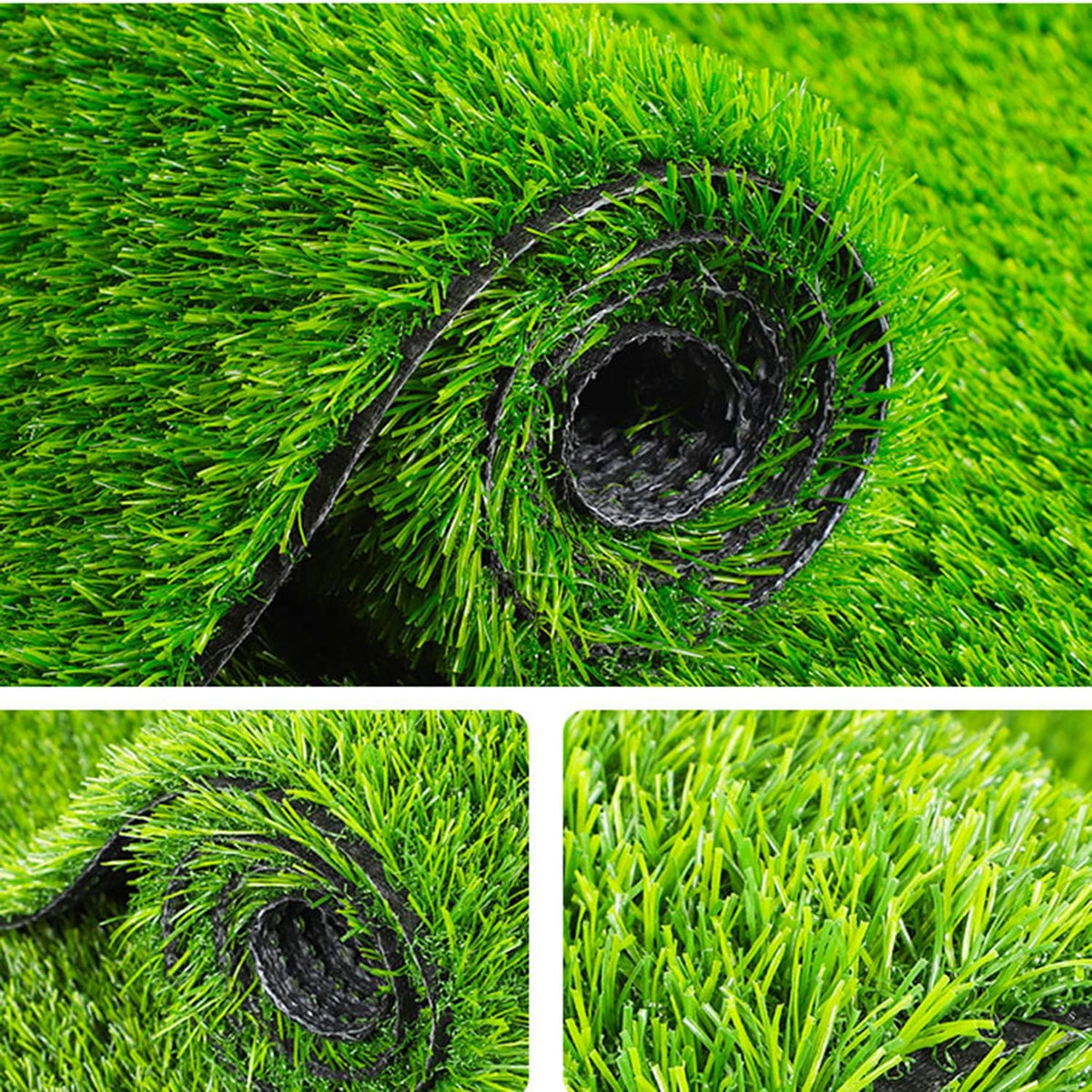 Green Artificial Grass Rug Grass Carpet Rug 3.2' x 6.5', Realistic Fake Grass Deluxe Turf Synthetic Turf Thick Lawn Pet Turf -Perfect for Indoor/Outdoor