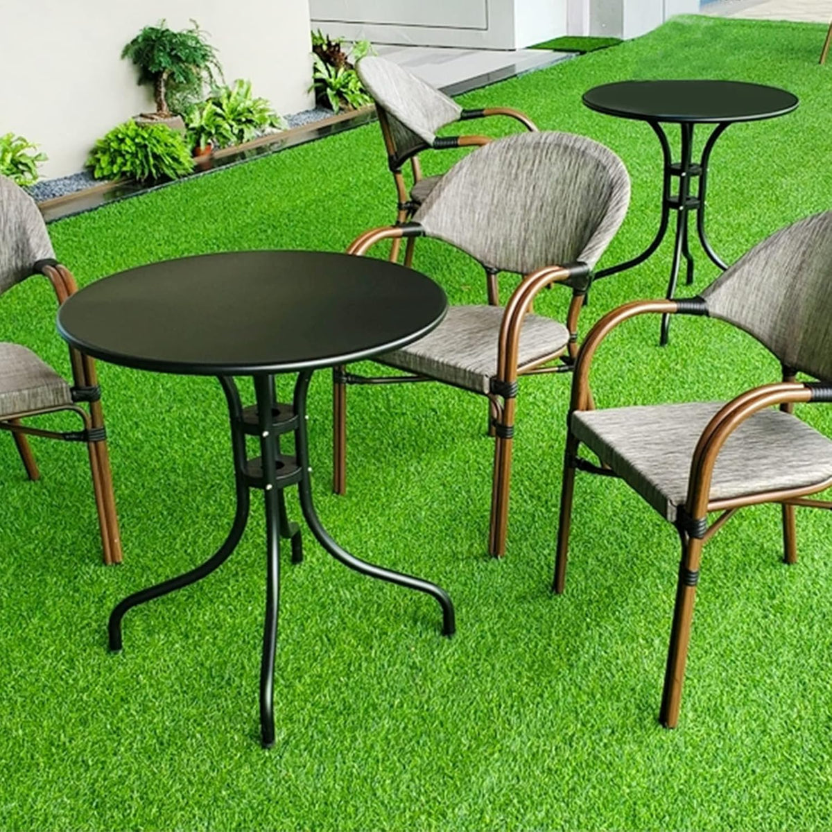 Green Artificial Grass Rug Grass Carpet Rug 3.2' x 6.5', Realistic Fake Grass Deluxe Turf Synthetic Turf Thick Lawn Pet Turf -Perfect for Indoor/Outdoor