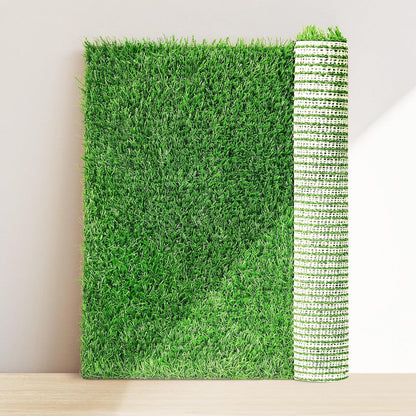 Artificial Dog Grass Pee Pad 20”x 25” 2 Pack, Grass Pad for Dogs Indoor Potty Training, Replacement Turf for Puppy, Washable Reusable Realistic Fake Grass Mat for Apartment, Balcony