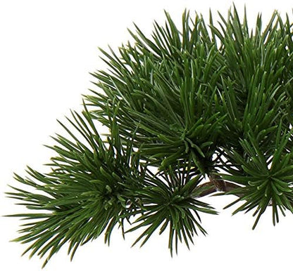 Artificial Bonsai Tree Juniper Faux Plants Indoor Fake Plants Decor with Blue Square Ceramic Pots for Home Table Office Desk Bathroom Shelf Bedroom Living Room Farmhouse Decorations