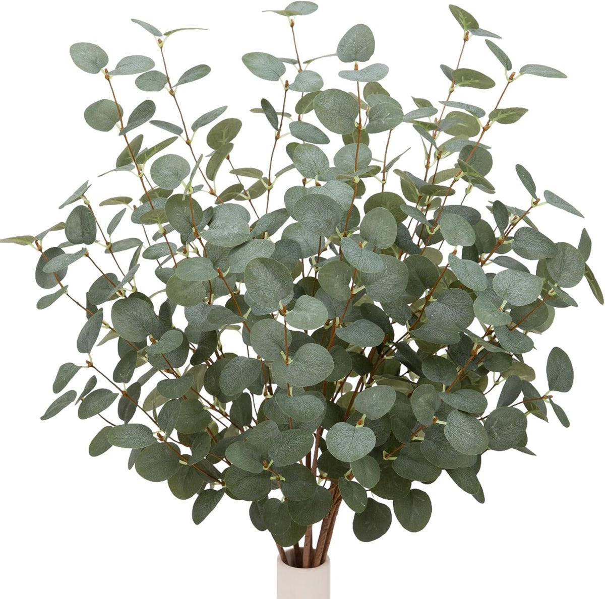 27" Eucalyptus Stems Greenery Stems Eucalyptus Leaf Spray in Green Silk Plastic Plants Floral Artificial Plants for Home Party Wedding Decoration