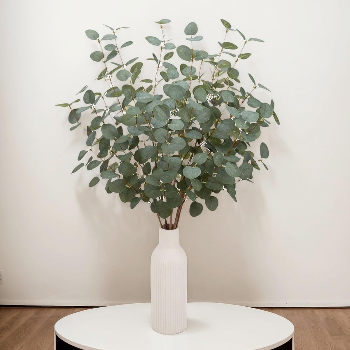 27" Eucalyptus Stems Greenery Stems Eucalyptus Leaf Spray in Green Silk Plastic Plants Floral Artificial Plants for Home Party Wedding Decoration