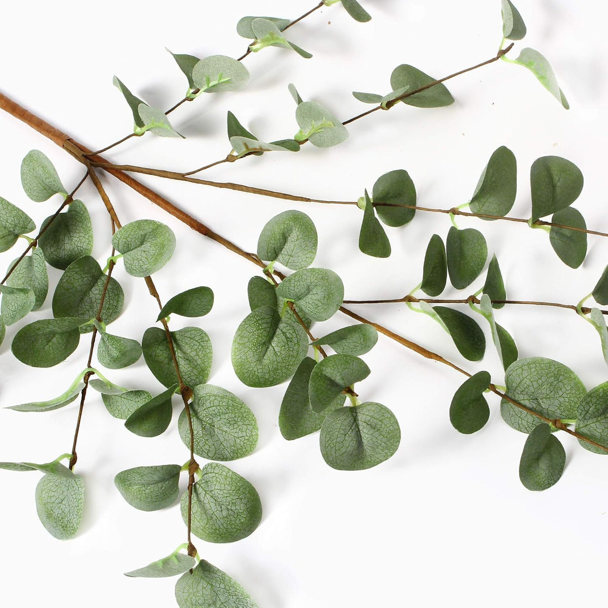 27" Eucalyptus Stems Greenery Stems Eucalyptus Leaf Spray in Green Silk Plastic Plants Floral Artificial Plants for Home Party Wedding Decoration