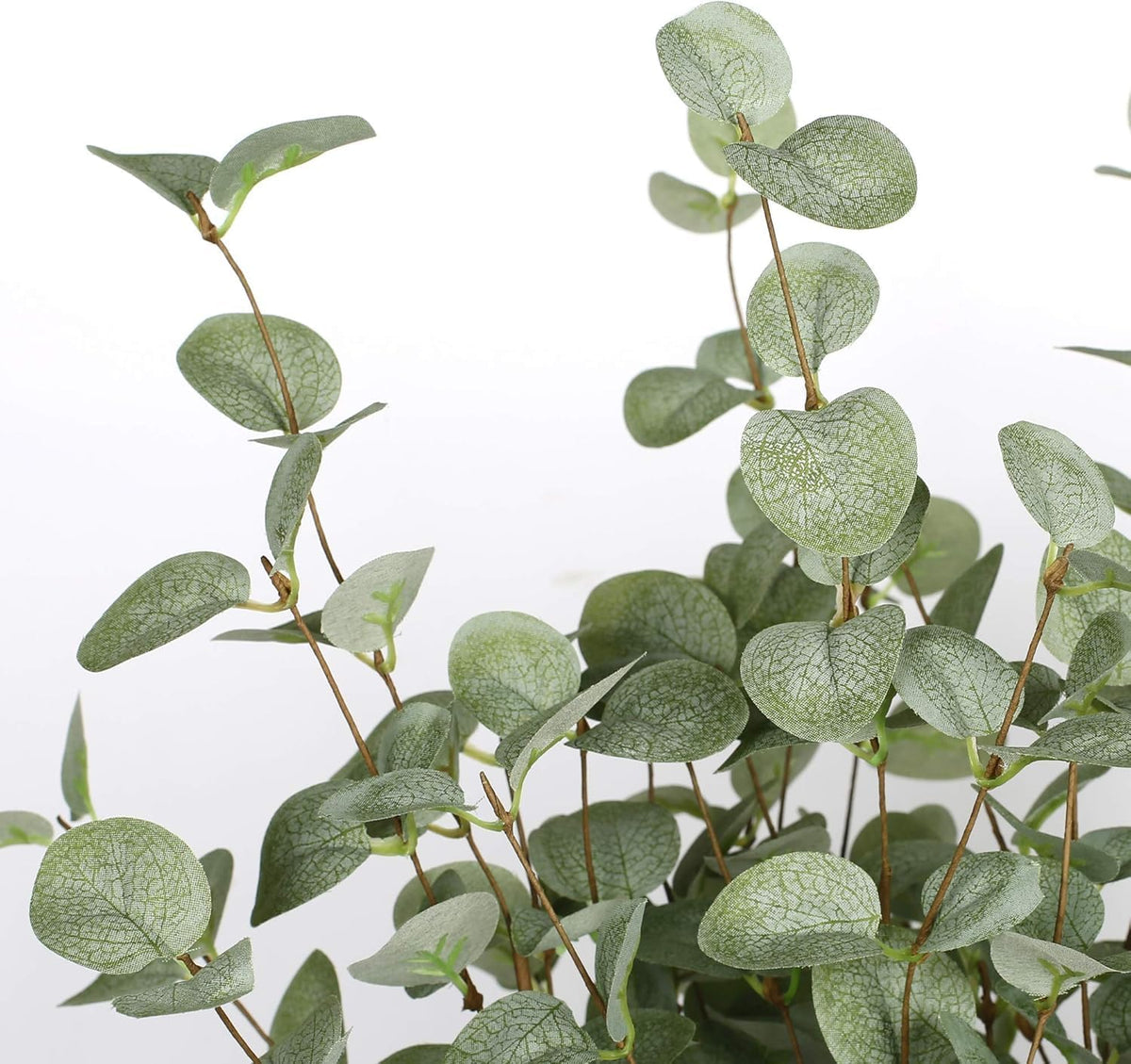 27" Eucalyptus Stems Greenery Stems Eucalyptus Leaf Spray in Green Silk Plastic Plants Floral Artificial Plants for Home Party Wedding Decoration