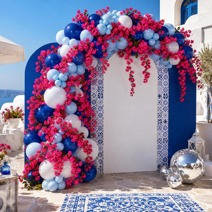 Thiccywoov 4 Pcs 5.9 ft Bougainvillea Artificial Flower Garland Faux Bougainvillea Wreaths Tropical Hawaiian Floral Vine for Bachelorette Birthday Summer Dancing Queen Party Wedding Arch Table Decor