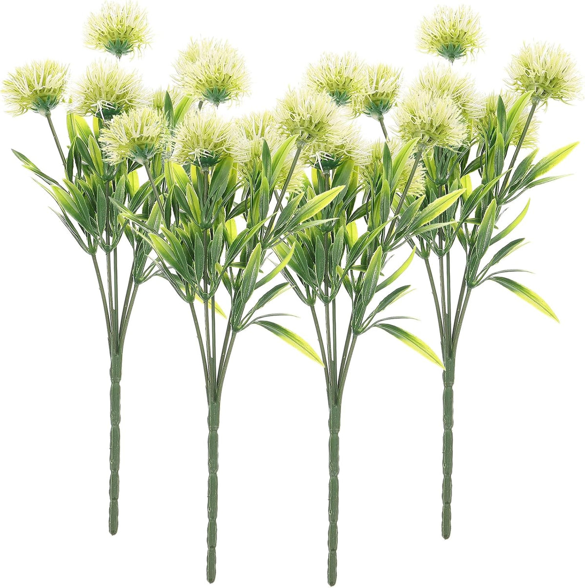 4 pcs Fake Dandelions Ornaments Artificial Dandelion Flowers 11.81 in Lifelike Faux Dandelion Picks for Vase Table Centerpieces Home Office Shop Decor