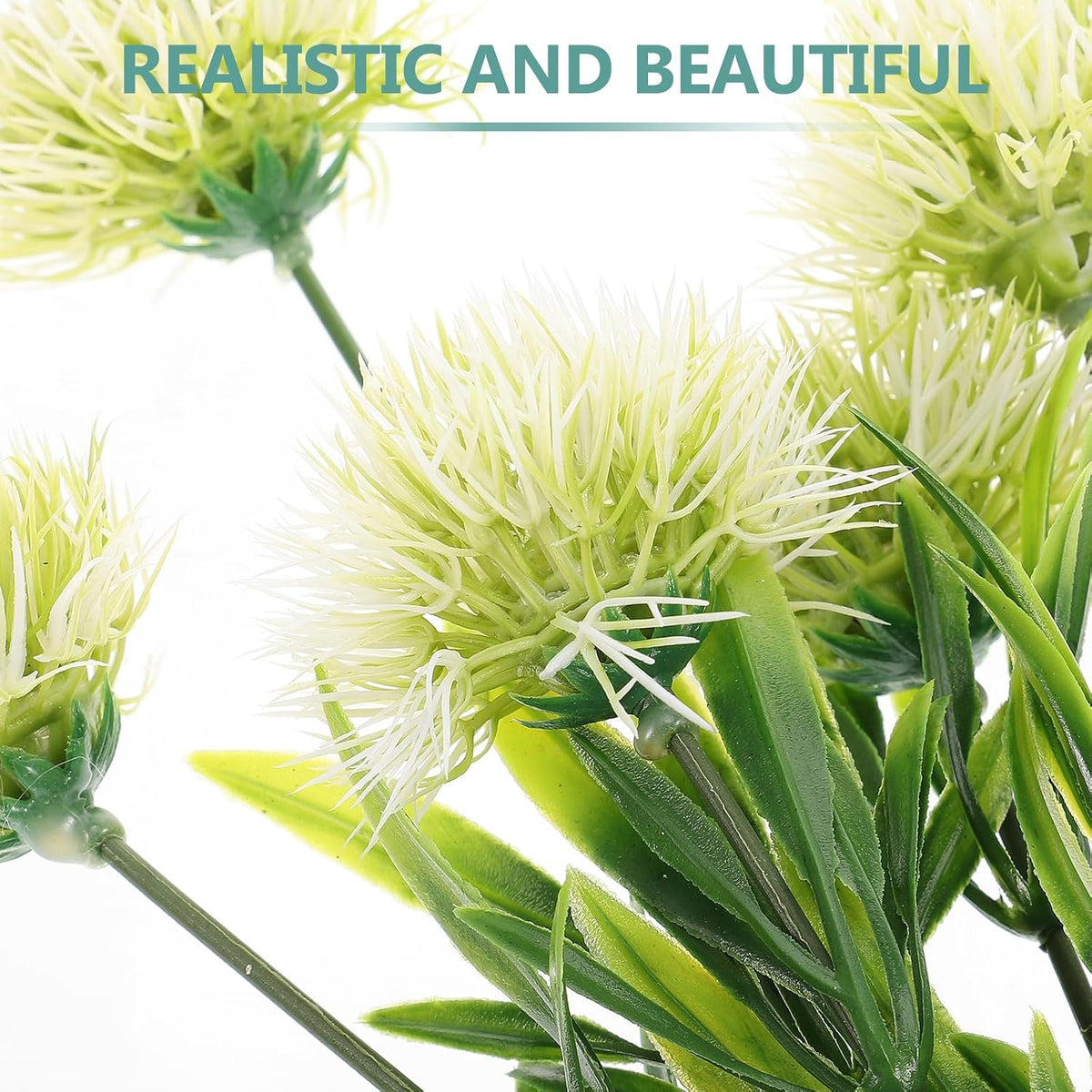 4 pcs Fake Dandelions Ornaments Artificial Dandelion Flowers 11.81 in Lifelike Faux Dandelion Picks for Vase Table Centerpieces Home Office Shop Decor