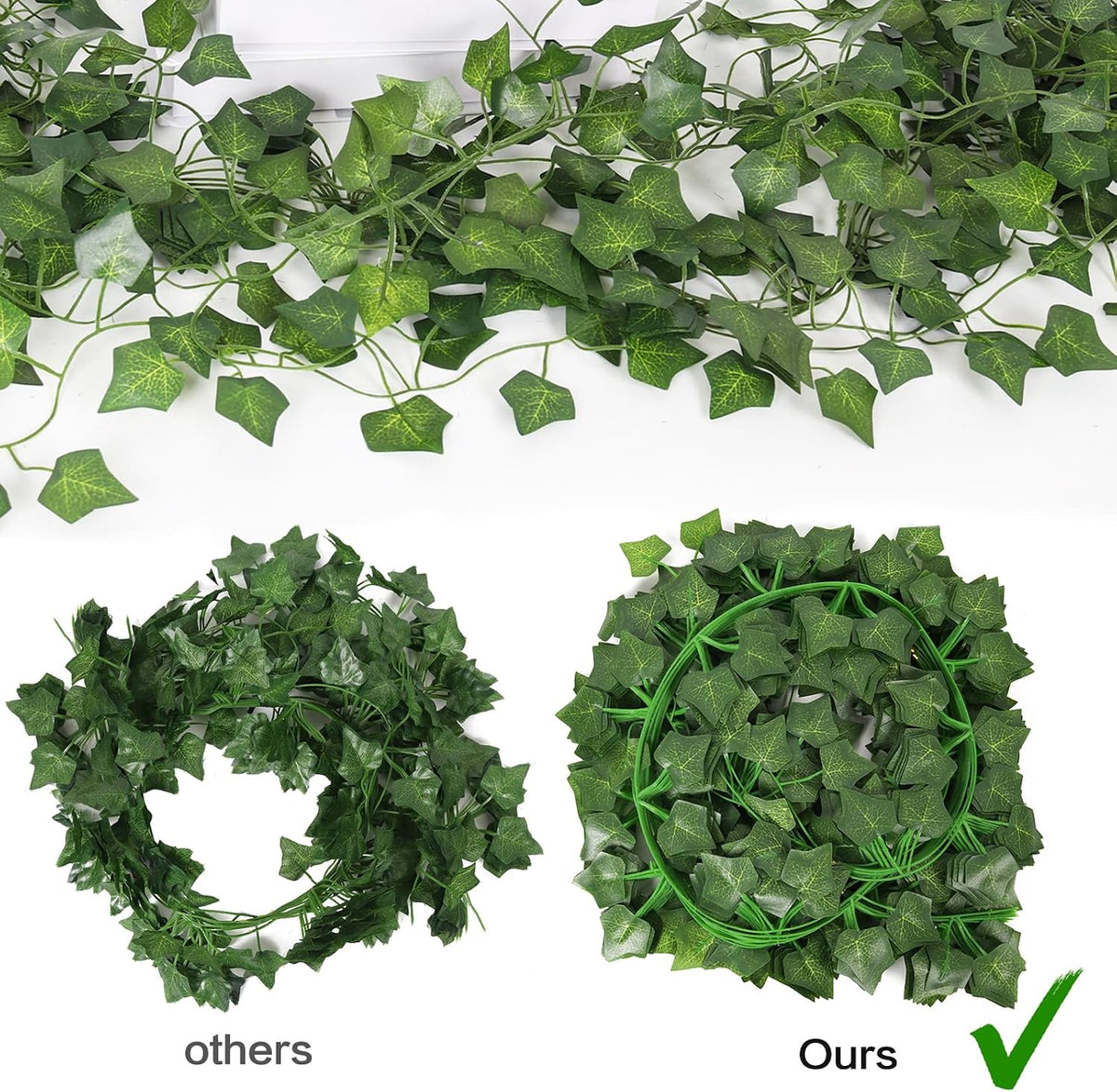 Artificial Fake Ivy Vines Garlands for Room Decor（12 Pack 86Ft）
