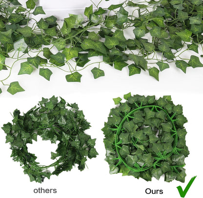 Artificial Fake Ivy Vines Garlands for Room Decor（12 Pack 86Ft）
