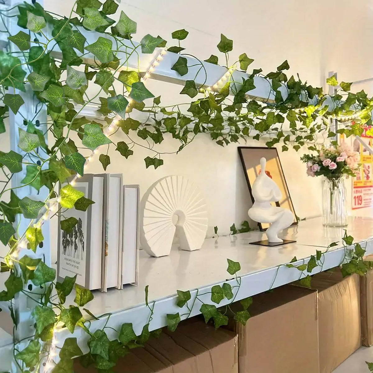 Artificial Fake Ivy Vines Garlands for Room Decor（12 Pack 86Ft）