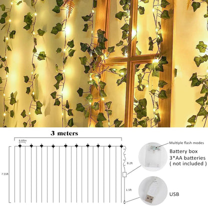 Artificial Fake Ivy Vines Garlands for Room Decor（12 Pack 86Ft）