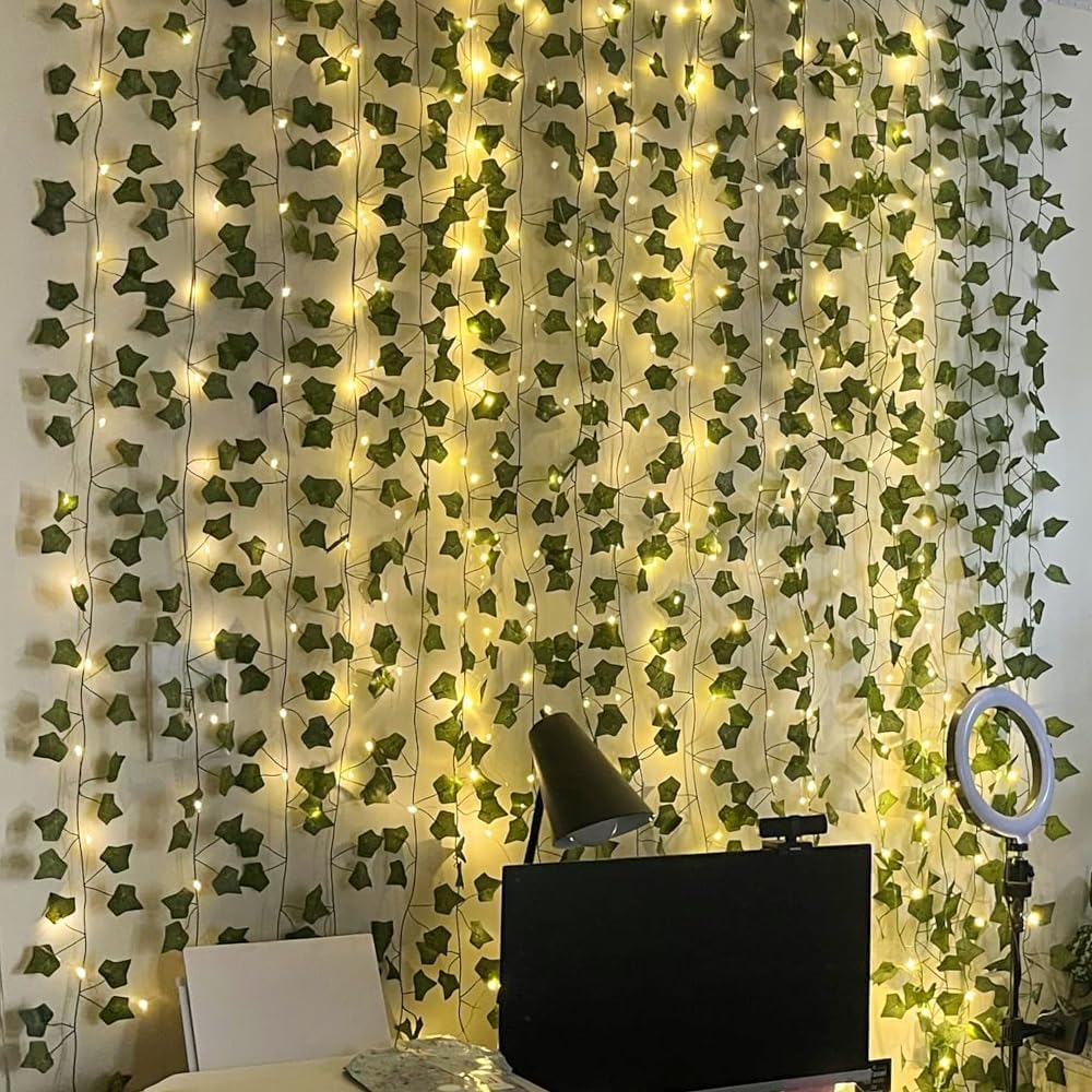 Artificial Fake Ivy Vines Garlands for Room Decor（12 Pack 86Ft）