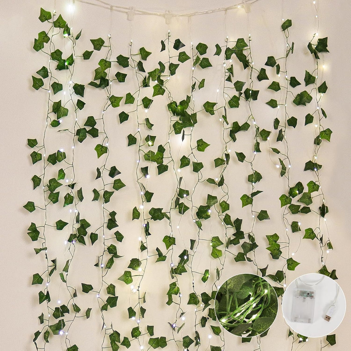 Artificial Fake Ivy Vines Garlands for Room Decor（12 Pack 86Ft）