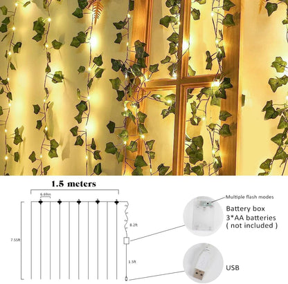 Artificial Fake Ivy Vines Garlands for Room Decor（12 Pack 86Ft）