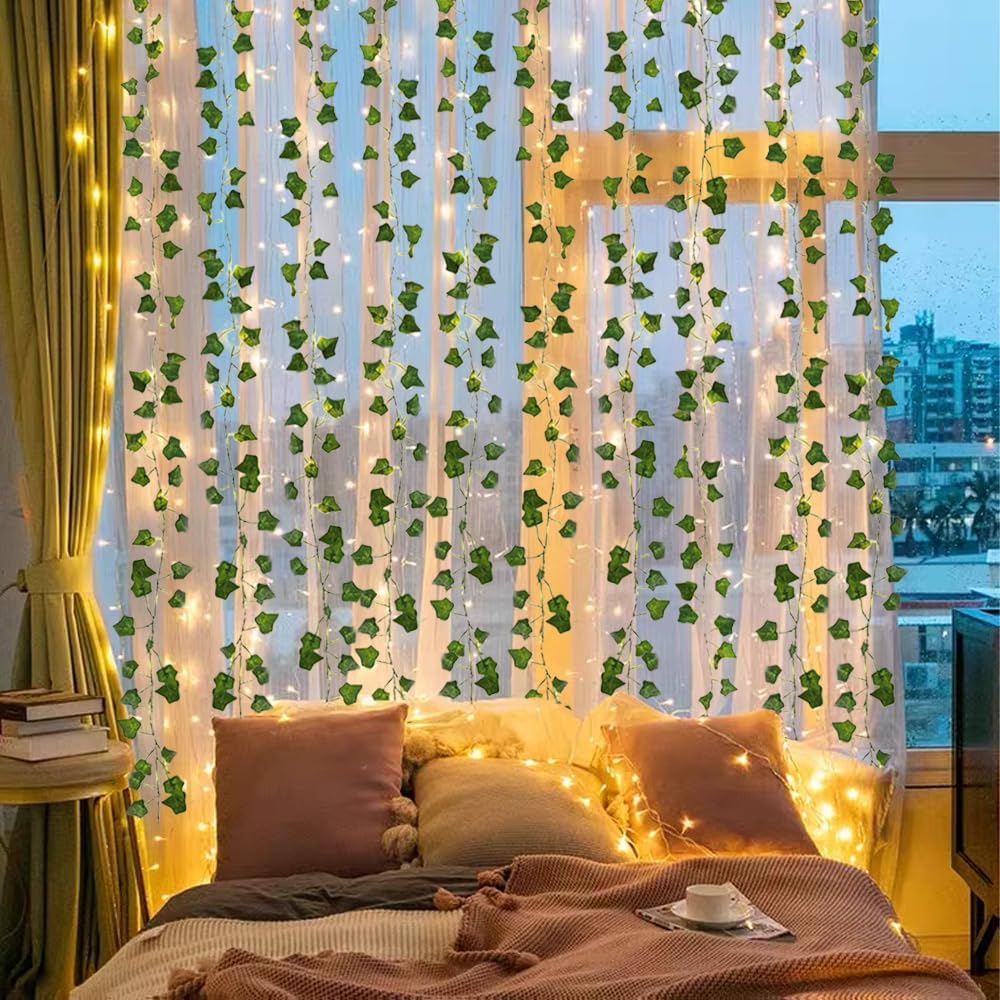 Artificial Fake Ivy Vines Garlands for Room Decor（12 Pack 86Ft）