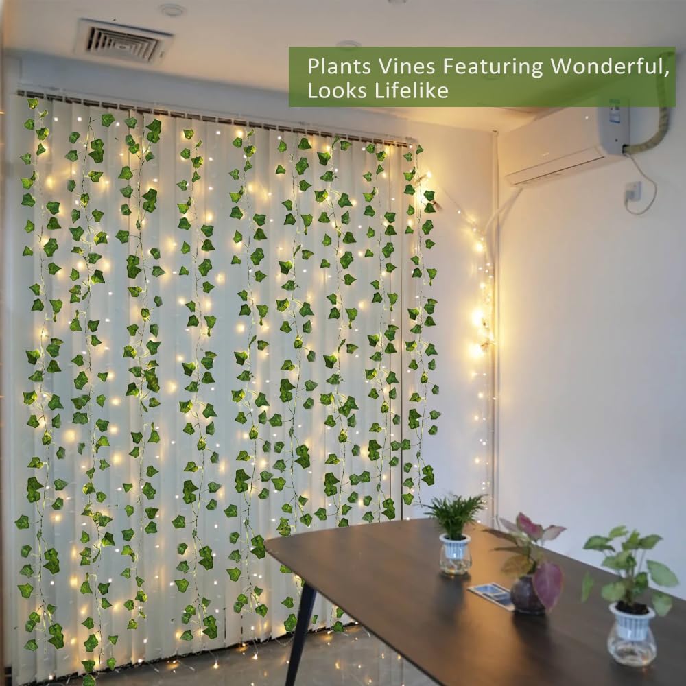 Artificial Fake Ivy Vines Garlands for Room Decor（12 Pack 86Ft）