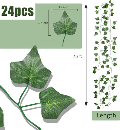 Artificial Fake Ivy Vines Garlands for Room Decor（12 Pack 86Ft）