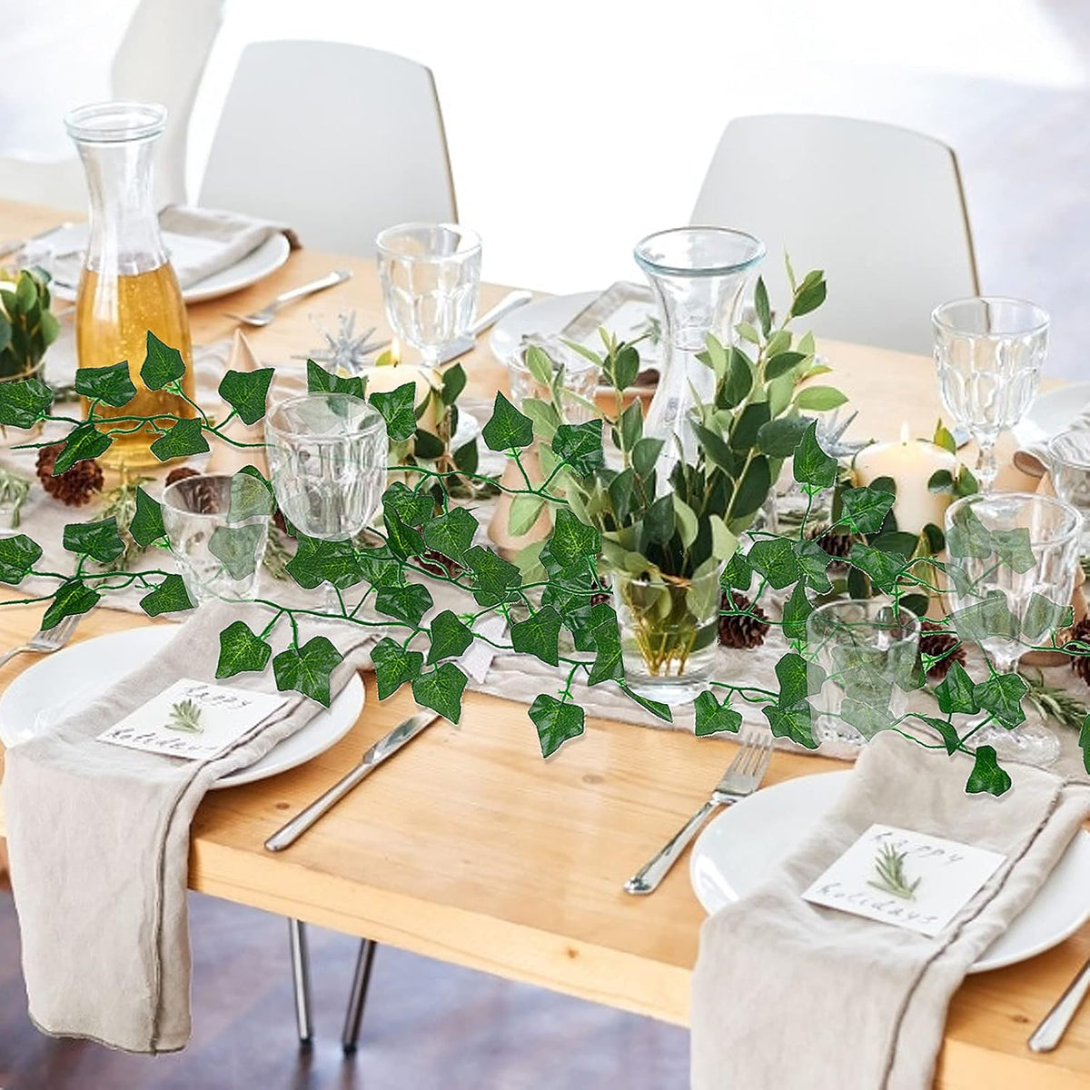 Artificial Fake Ivy Vines Garlands for Room Decor（12 Pack 86Ft）