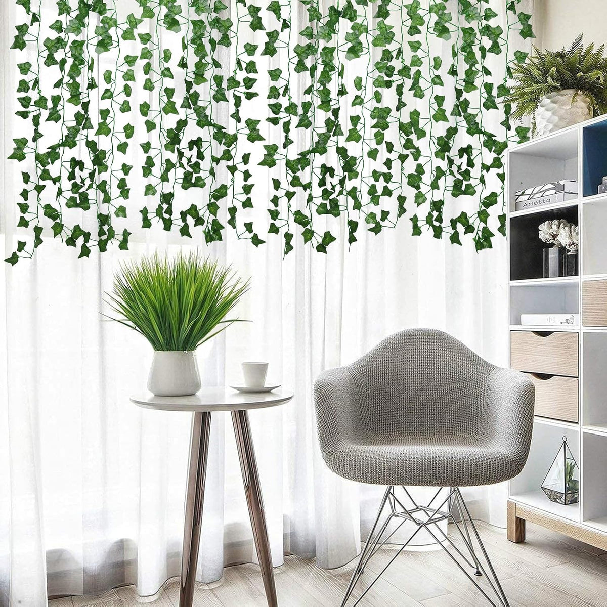Artificial Fake Ivy Vines Garlands for Room Decor（12 Pack 86Ft）