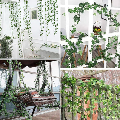Artificial Fake Ivy Vines Garlands for Room Decor（12 Pack 86Ft）