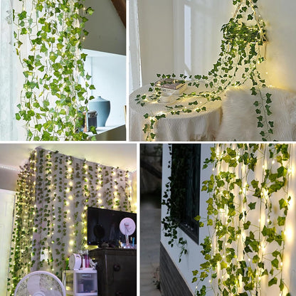 Artificial Fake Ivy Vines Garlands for Room Decor（12 Pack 86Ft）