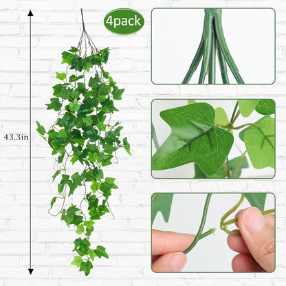 Artificial Fake Ivy Vines Garlands for Room Decor（12 Pack 86Ft）
