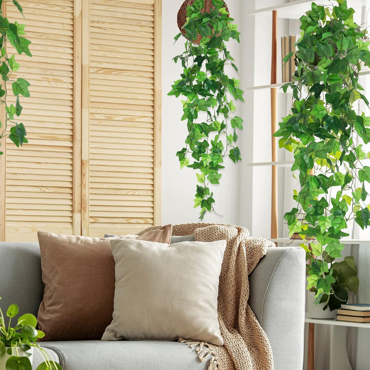 Artificial Fake Ivy Vines Garlands for Room Decor（12 Pack 86Ft）