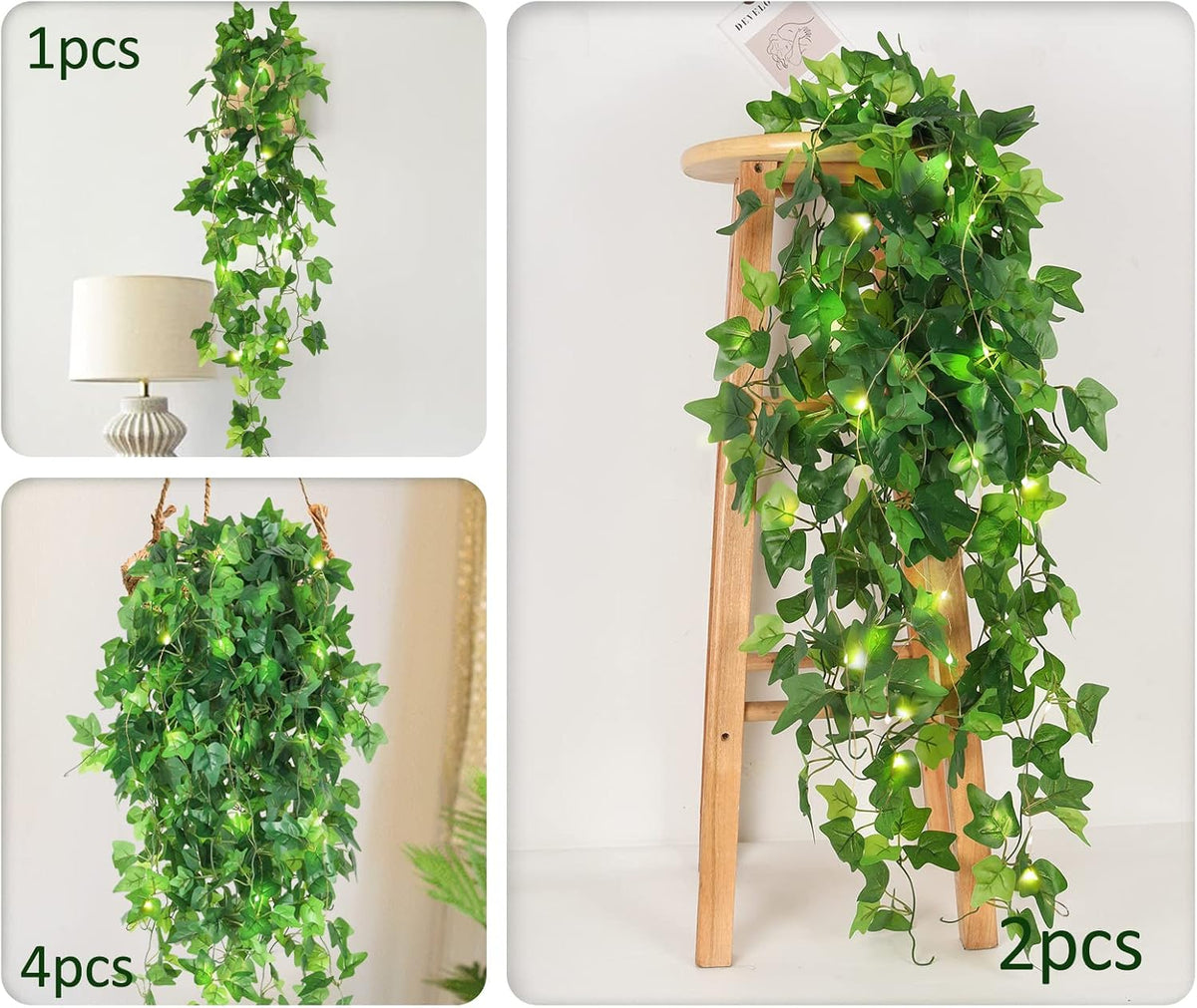 Artificial Fake Ivy Vines Garlands for Room Decor（12 Pack 86Ft）