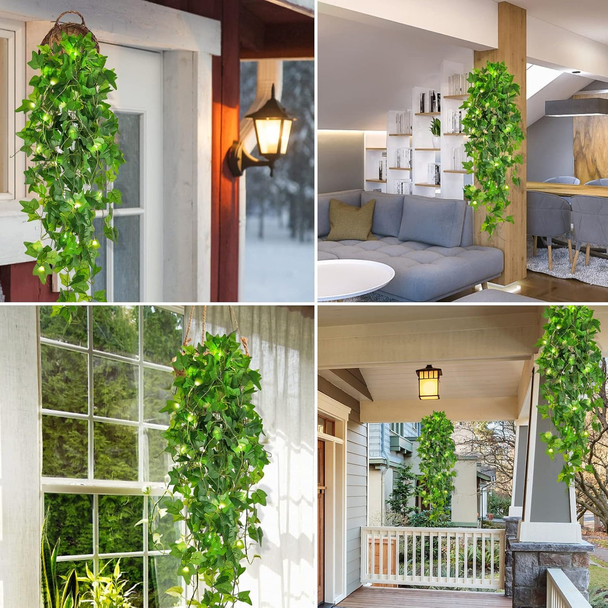 Artificial Fake Ivy Vines Garlands for Room Decor（12 Pack 86Ft）