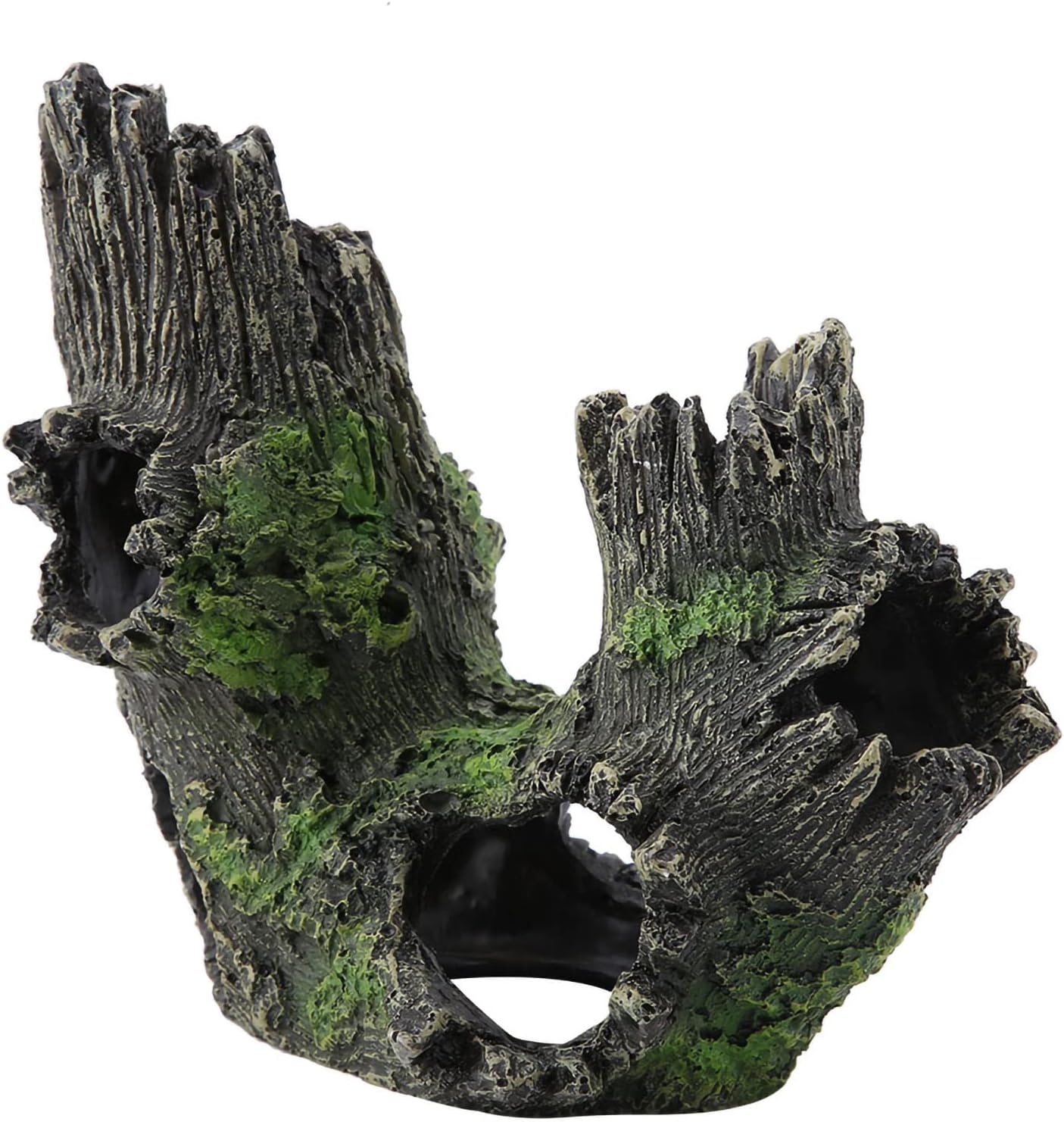 Trunk Aquarium, Aquarium Driftwood Ornaments Resin Wood Trunk Fish Tank Decoration Betta Fish Hideout Caves Decorations for Turtles, Reptiles