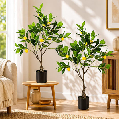48'' Artificial Lemon Tree with Lemon Fruits for Indoor Outdoor Décor