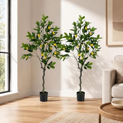 48'' Artificial Lemon Tree with Lemon Fruits for Indoor Outdoor Décor