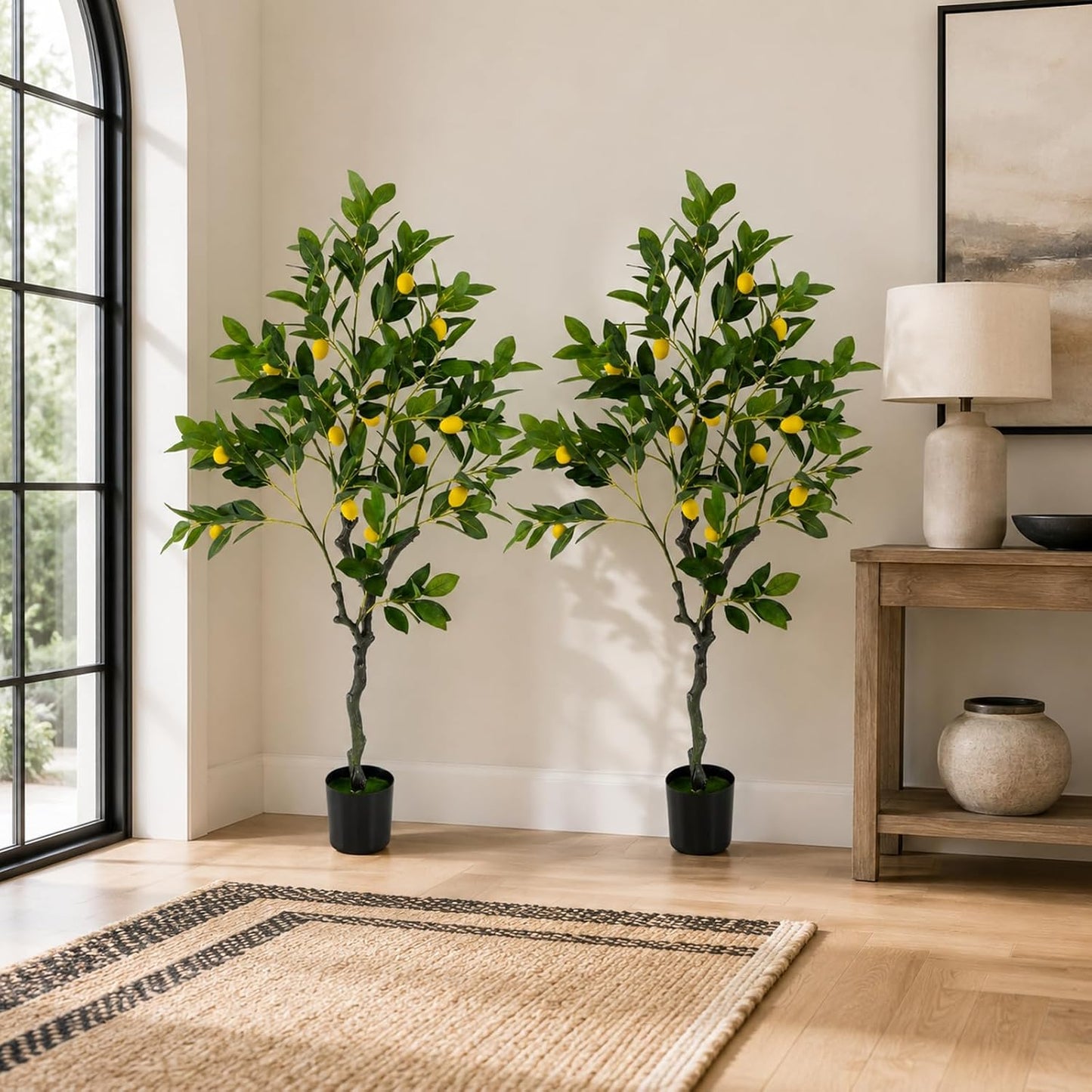 48'' Artificial Lemon Tree with Lemon Fruits for Indoor Outdoor Décor
