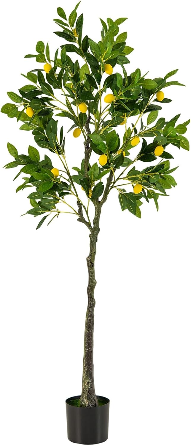 48'' Artificial Lemon Tree with Lemon Fruits for Indoor Outdoor Décor