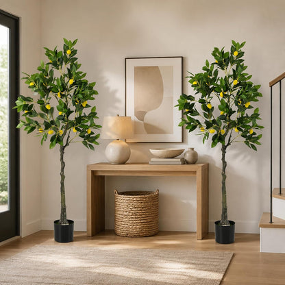 48'' Artificial Lemon Tree with Lemon Fruits for Indoor Outdoor Décor