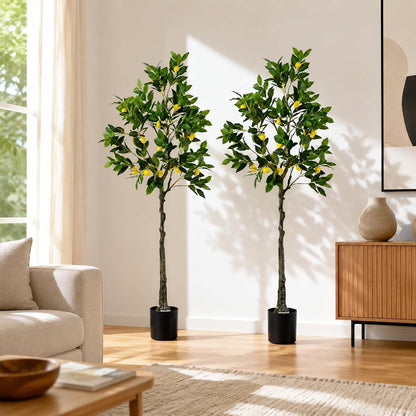 48'' Artificial Lemon Tree with Lemon Fruits for Indoor Outdoor Décor