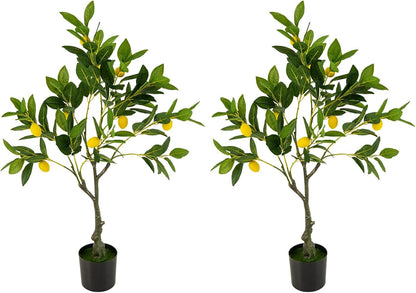 48'' Artificial Lemon Tree with Lemon Fruits for Indoor Outdoor Décor