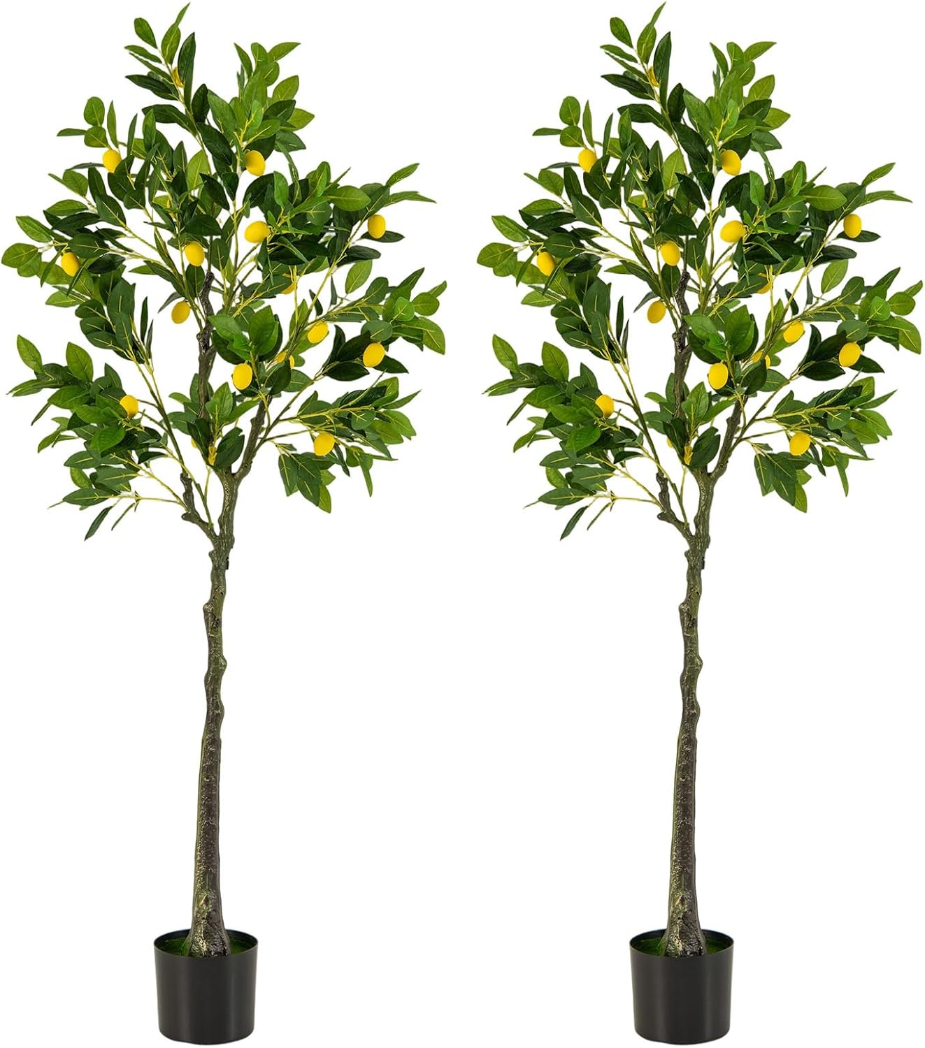 48'' Artificial Lemon Tree with Lemon Fruits for Indoor Outdoor Décor