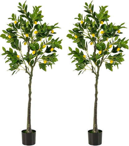 48'' Artificial Lemon Tree with Lemon Fruits for Indoor Outdoor Décor