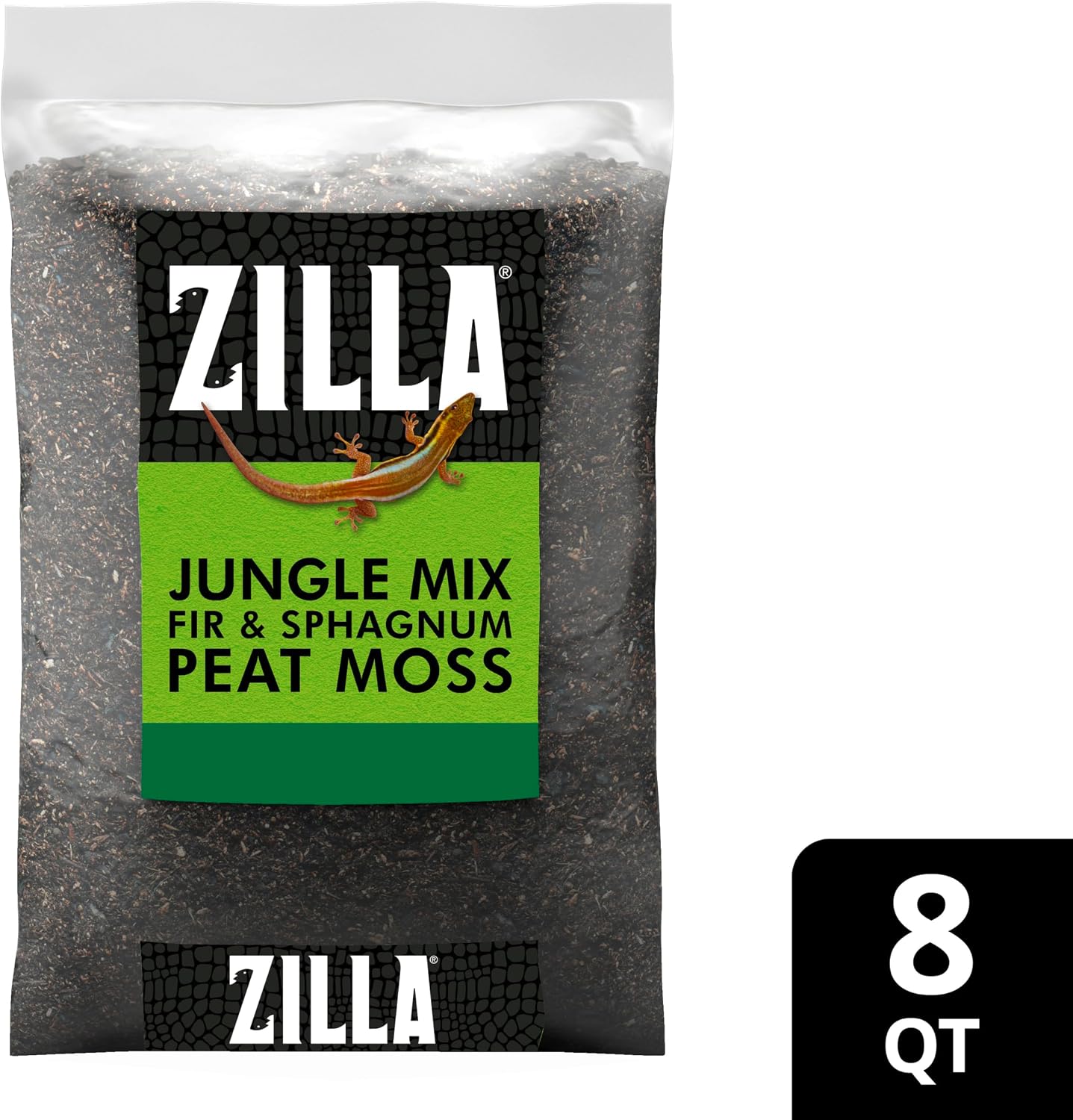 Pet Reptile Terrarium Substrate Bedding, Jungle Mix, for Frogs, Rainforest Geckos, Toads and Snakes, 8 Quart | For Frogs, Rainforest Geckos, Toads and Snakes