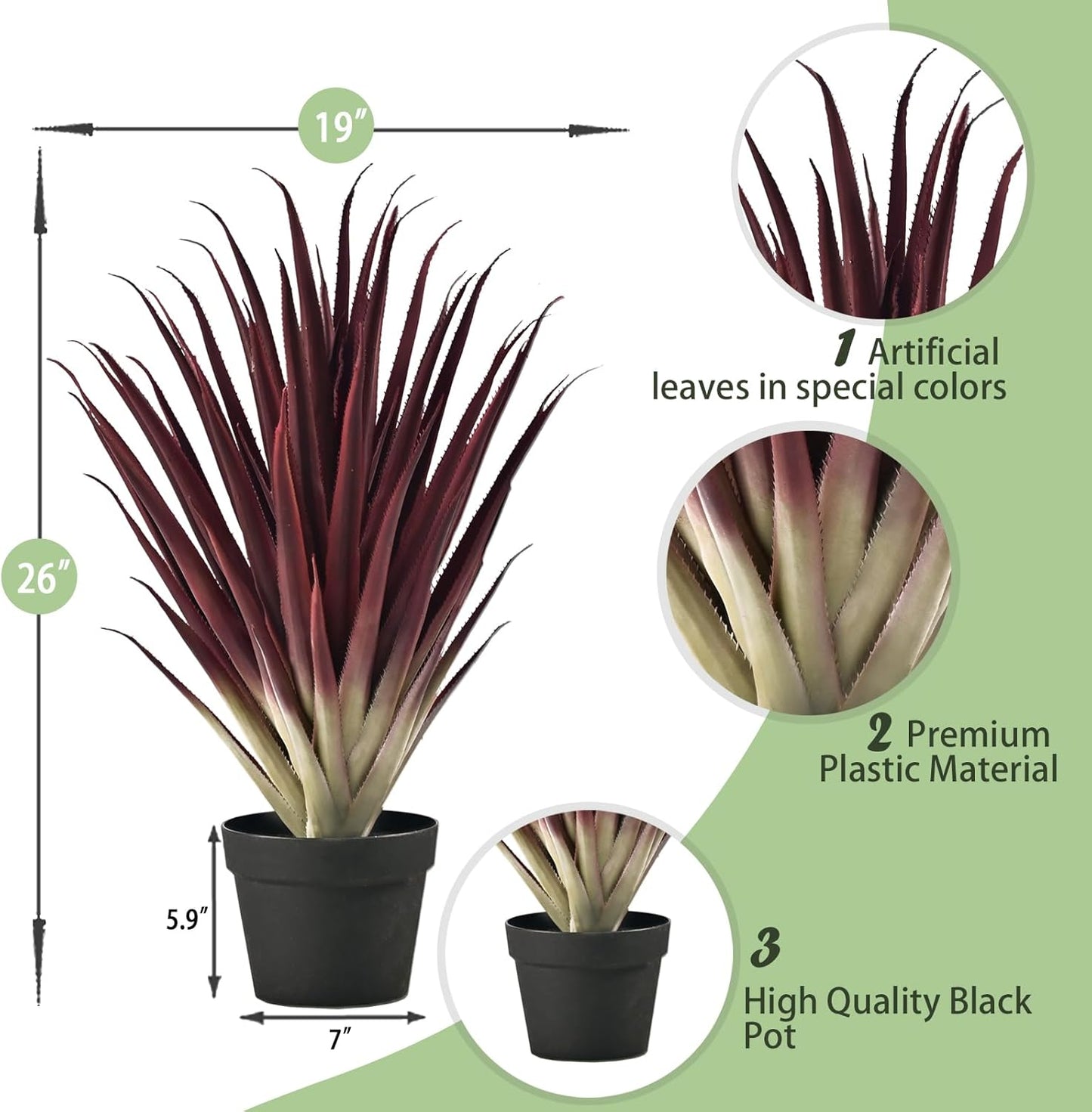 Artificial Cactus Tree 4FT — Realistic Artificial Cactus Plant Indoor & Outdoor, Large Faux Cactus Plant, Durable and Easy to Maintain, Perfect for Home, Garden, Patio, and Office Decor