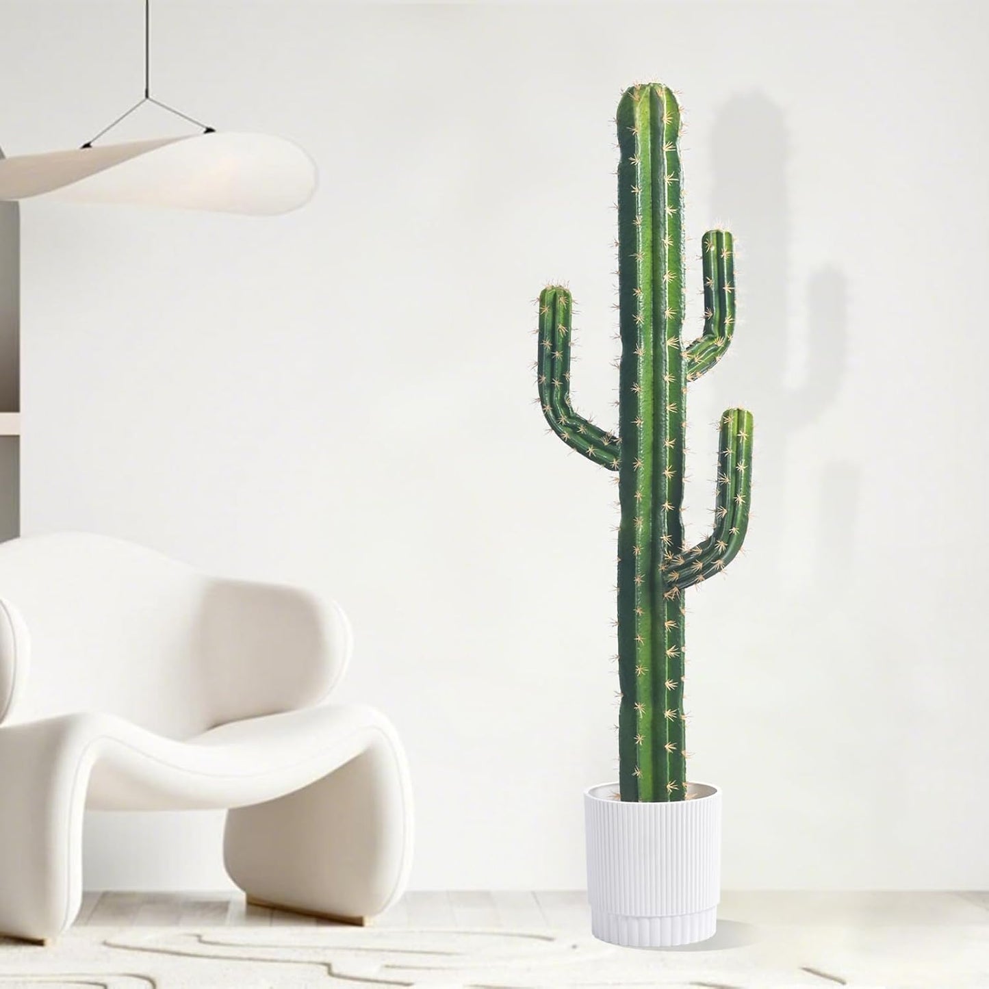 Artificial Cactus Tree 4FT — Realistic Artificial Cactus Plant Indoor & Outdoor, Large Faux Cactus Plant, Durable and Easy to Maintain, Perfect for Home, Garden, Patio, and Office Decor